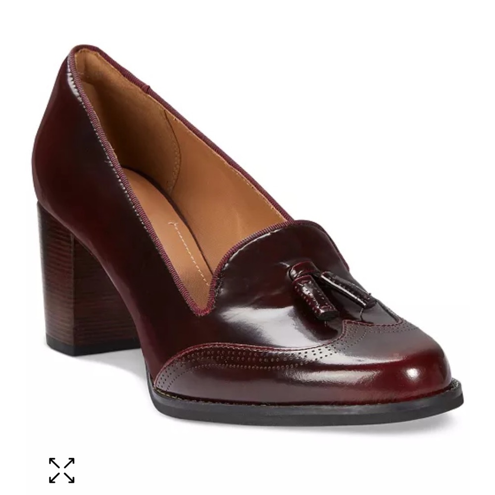 NEW Clarks Tarah Rosie Leather Loafer Pumps 8.5